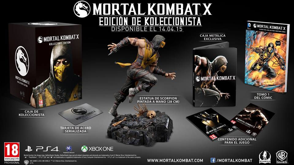 Mortal Kombat X Pack Para Coleccionistas Rec